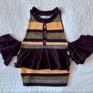 Apiece Apart Ruffled Knitted Top